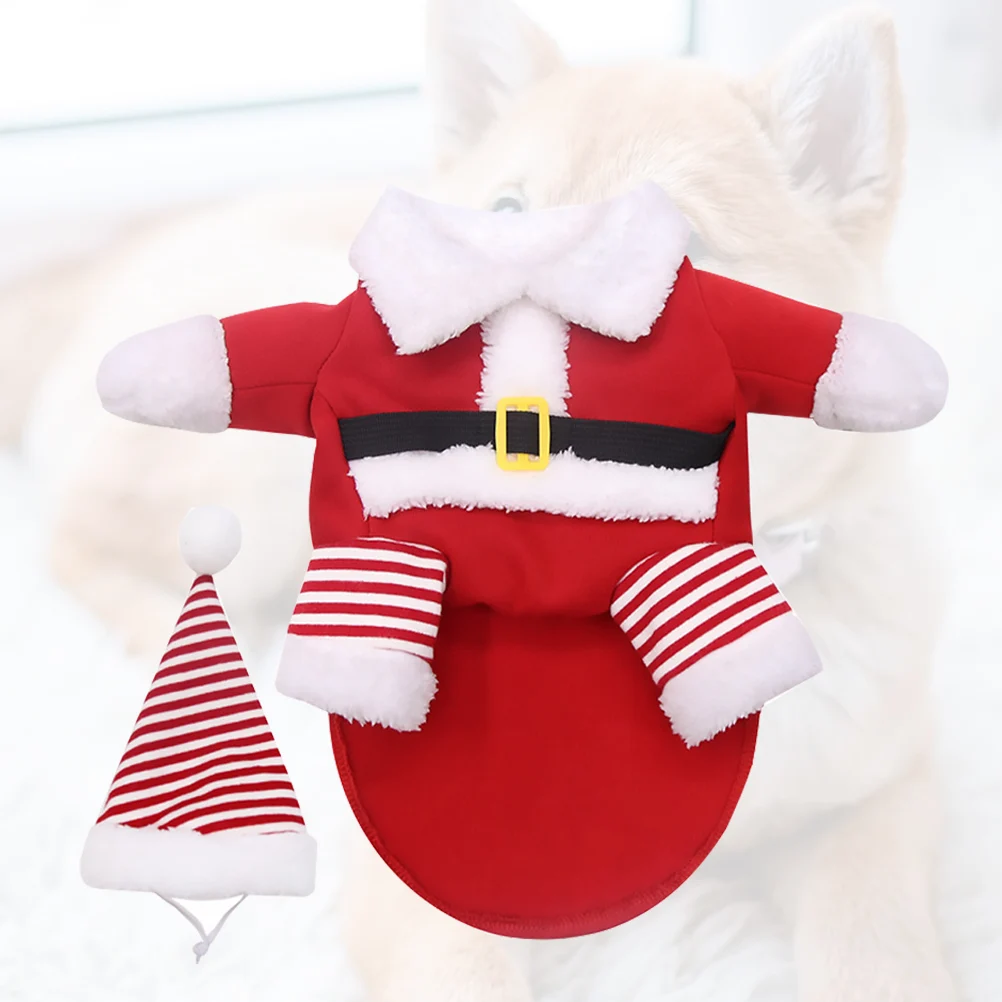 

1Set Dog Warm Clothes Durable Comfortable Pet Garment Best for Holidays Photo Taking Dog Xmas Costume Cape Christmas Cloak