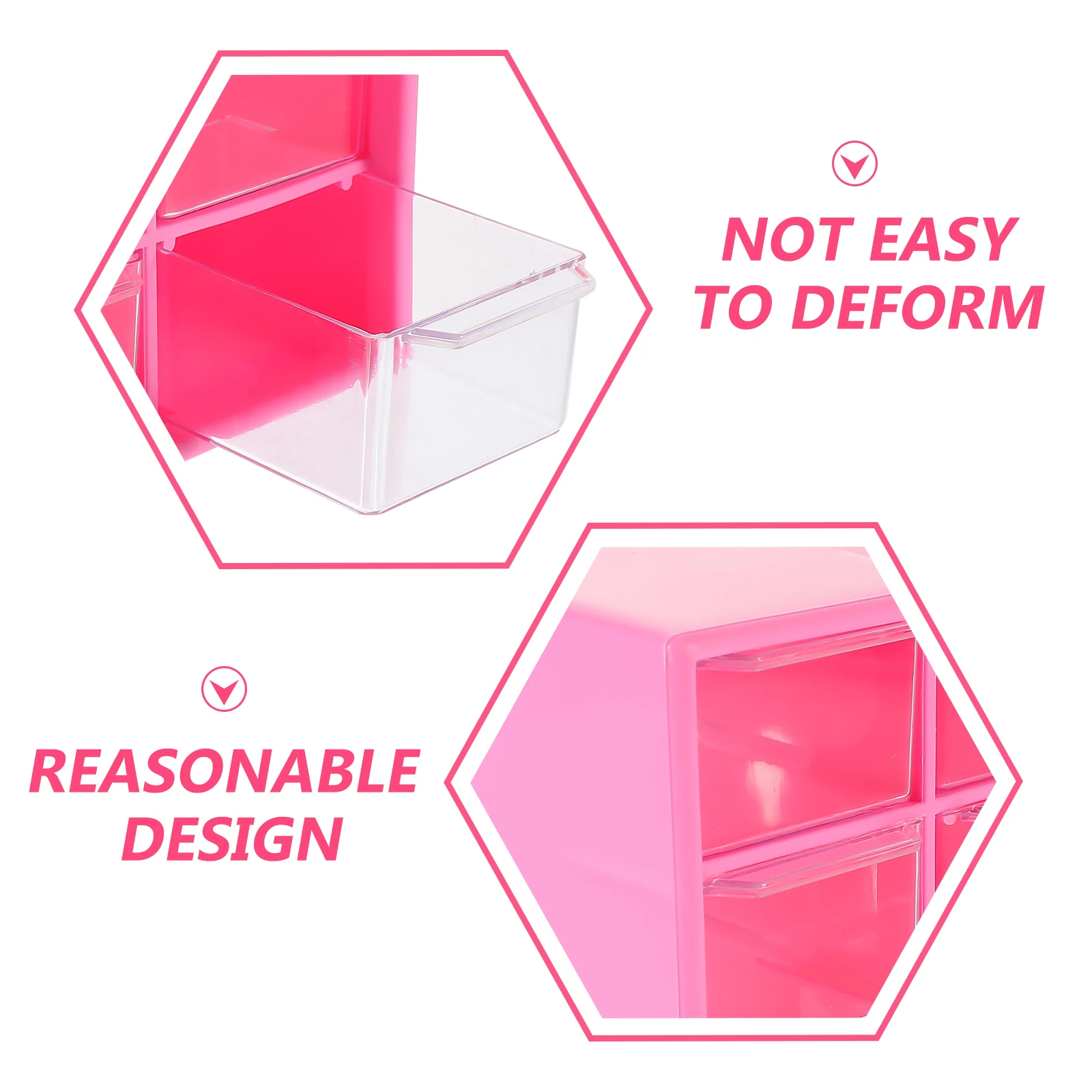 

Mini Storage Box Desk Drawer Cube Organizer Plastic Desktop Stationery Supplies