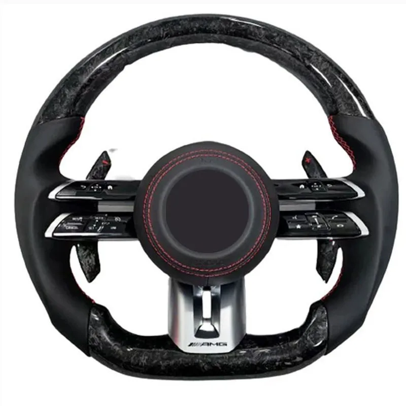 Car steering wheel  new upgrade for mercedes benz S class C class A B C  AMG marks carton fiber  control coupe version suitable