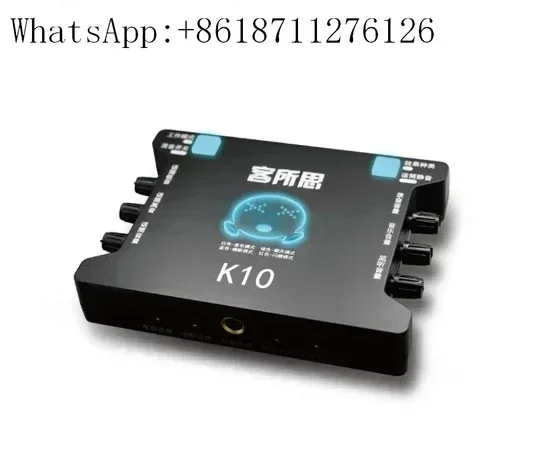 

K10 Studio Sound Card Audio Usb External Computer Pc Mobile Phone Singing Recording For Live Broadcast Mic