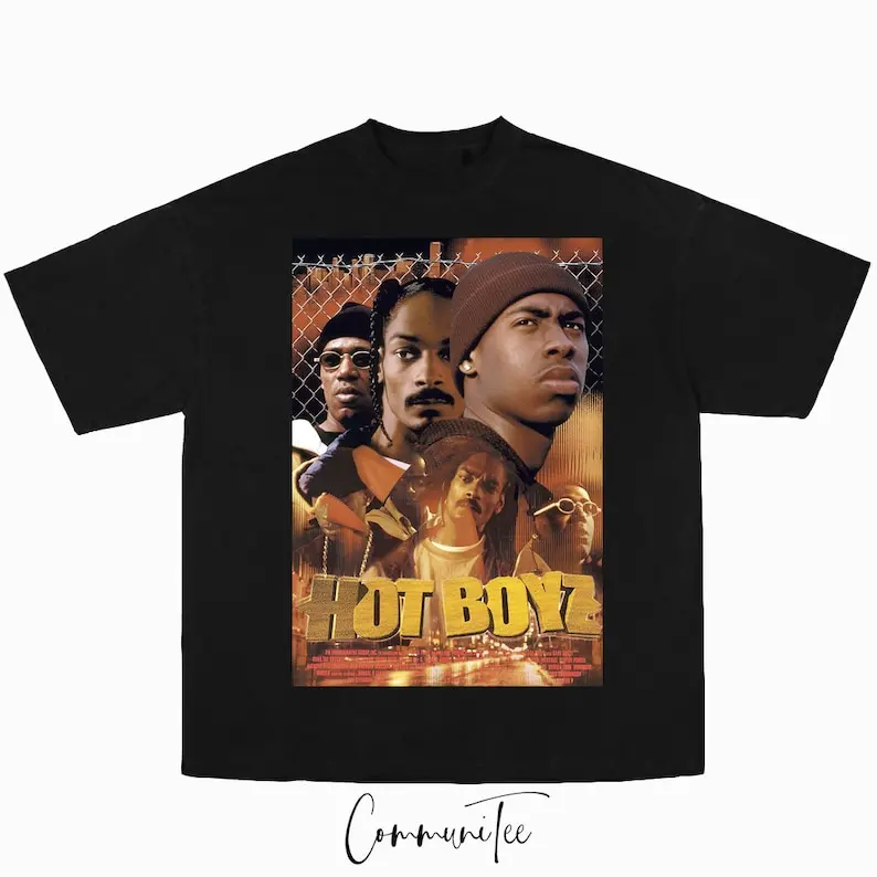 Hot Boyz Film Movie Rap No Limit Records Vintage Graphic Hip Hop Tee T-shirt 90s 00s Master P Silkk The Shocker Mystikal