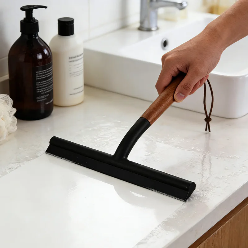 1Pcs Non-Scratch Soft Silicone Squeegee Kitchen Sink Countertop Squeegee Window Mirror Water Wiper Clean Scraping Film Scraper