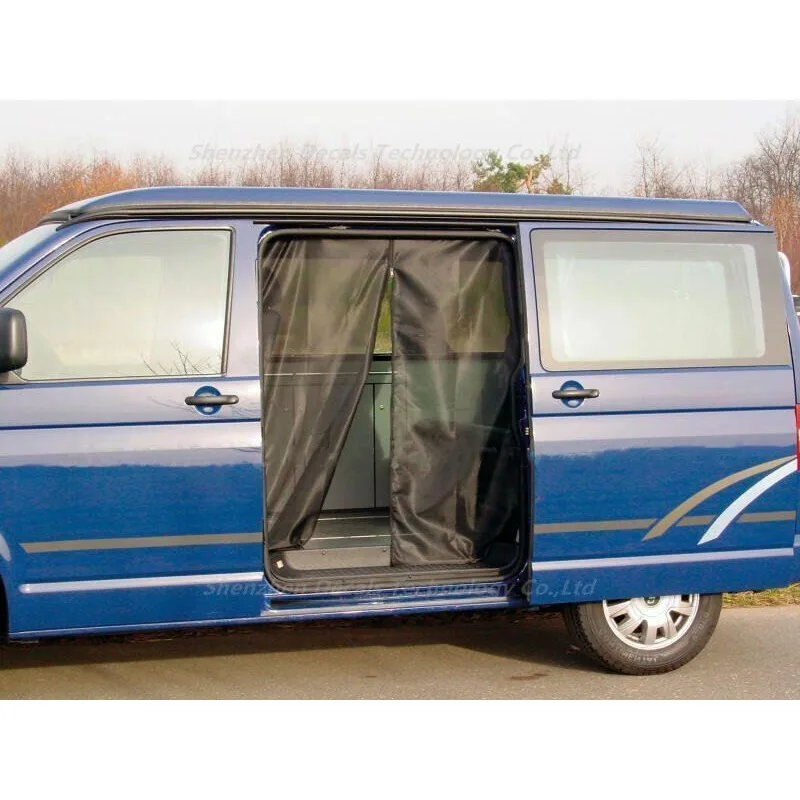 Für VW T5 T6 Schiebetür-Vorhang Magnetisches Moskitonetz Belüftungs-Fliegengitter Ultrafeines Anti-Mücken-Netz