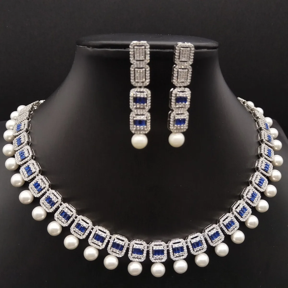 luxury-blue-green-pearl-cubic-zirconia-tassels-necklace-earrings-ladies-jewellery-set-party-wedding-dress-accessories-gift