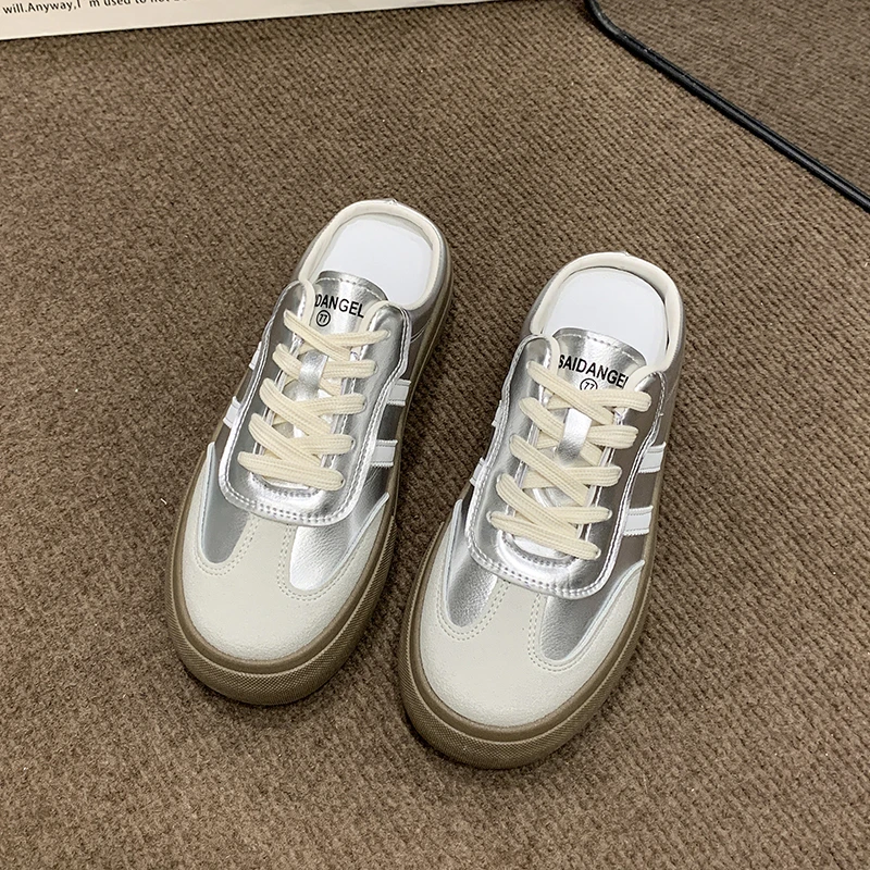 Spring and Summer New Fashion Thick-Soled Bag Half Slippers Women's Outerwear Popular Casual Comfortable One-Foot Pedal