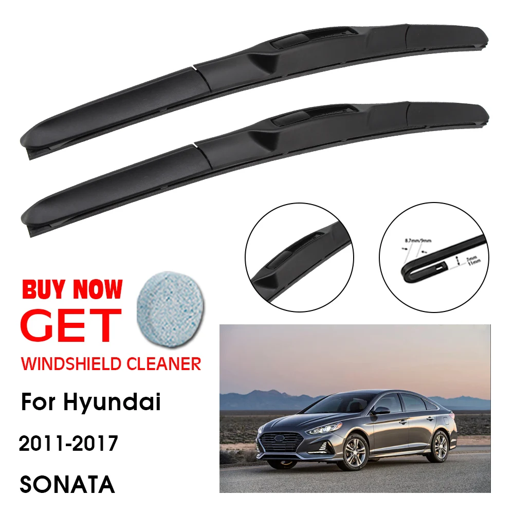 

Car Wiper For Hyundai SONATA 26"+18" 2011-2017 Front Window Washer Windscreen Windshield Wipers Blades Accessories