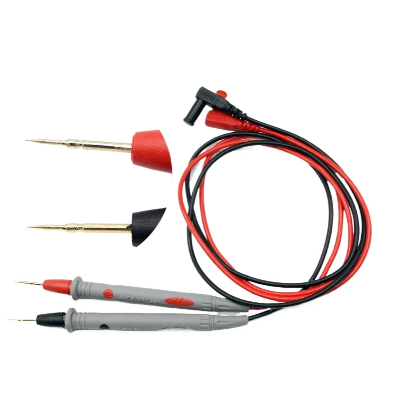 

1000V20A Multimeter Test Leads Gold Plated Tips Premium Silicone Wire Sharp Probes