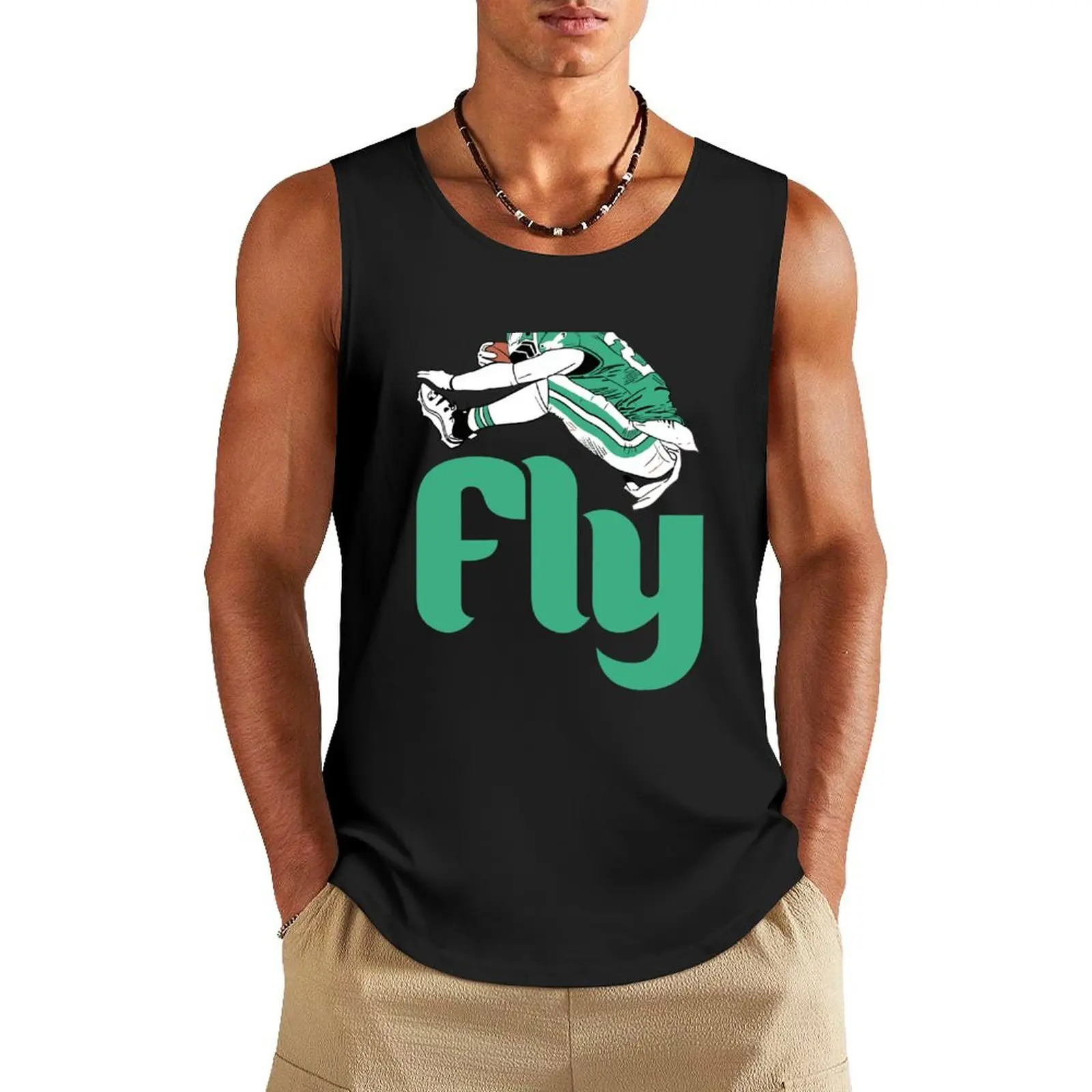 

Fly Saquon Barkley Tank Top gym clothes for man Bodybuilding clothing man