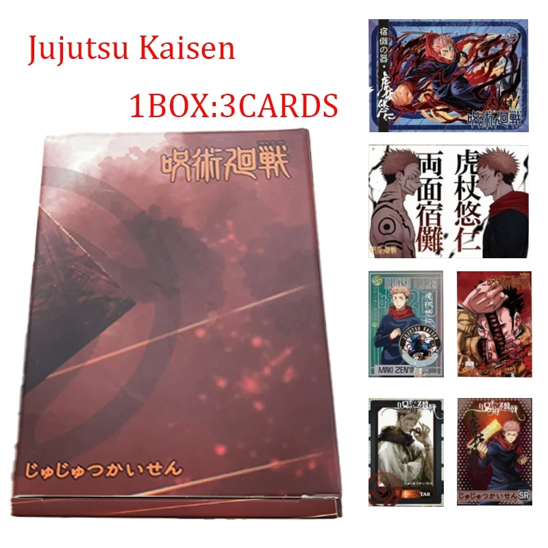 

New Jujutsu Kaisen Collection Cards Anime Satoru Gojo Character Skill Folding Film Game Card Child Kids Toys And Hobbies Gift