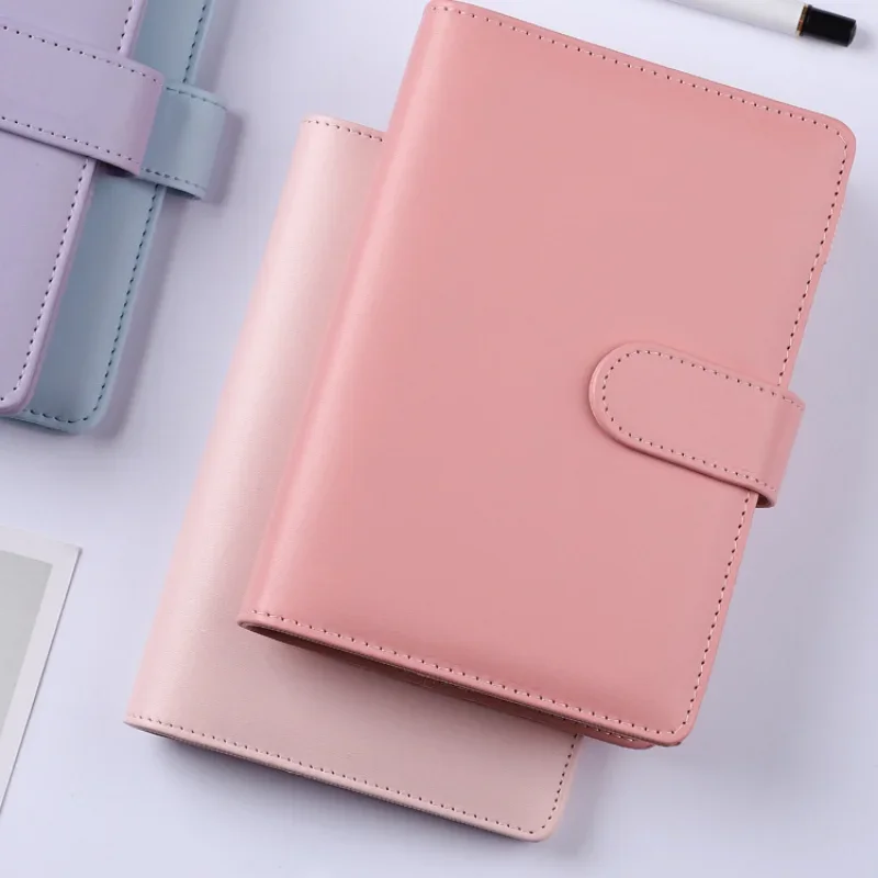 NEW Practical Budget Binder Leather Pockets A6 Cash Envelopes System Set Notebook for Money Budget Saving Bill Organizer