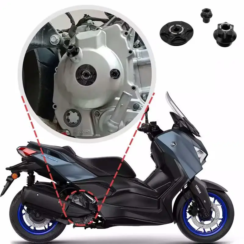 For Yamaha XMAX 250 300 XMAX250 XMAX300 Gear Oil Tank Screw Cover Engine Oil Cap Decor Anti-theft Screw Modified Motorcycle 