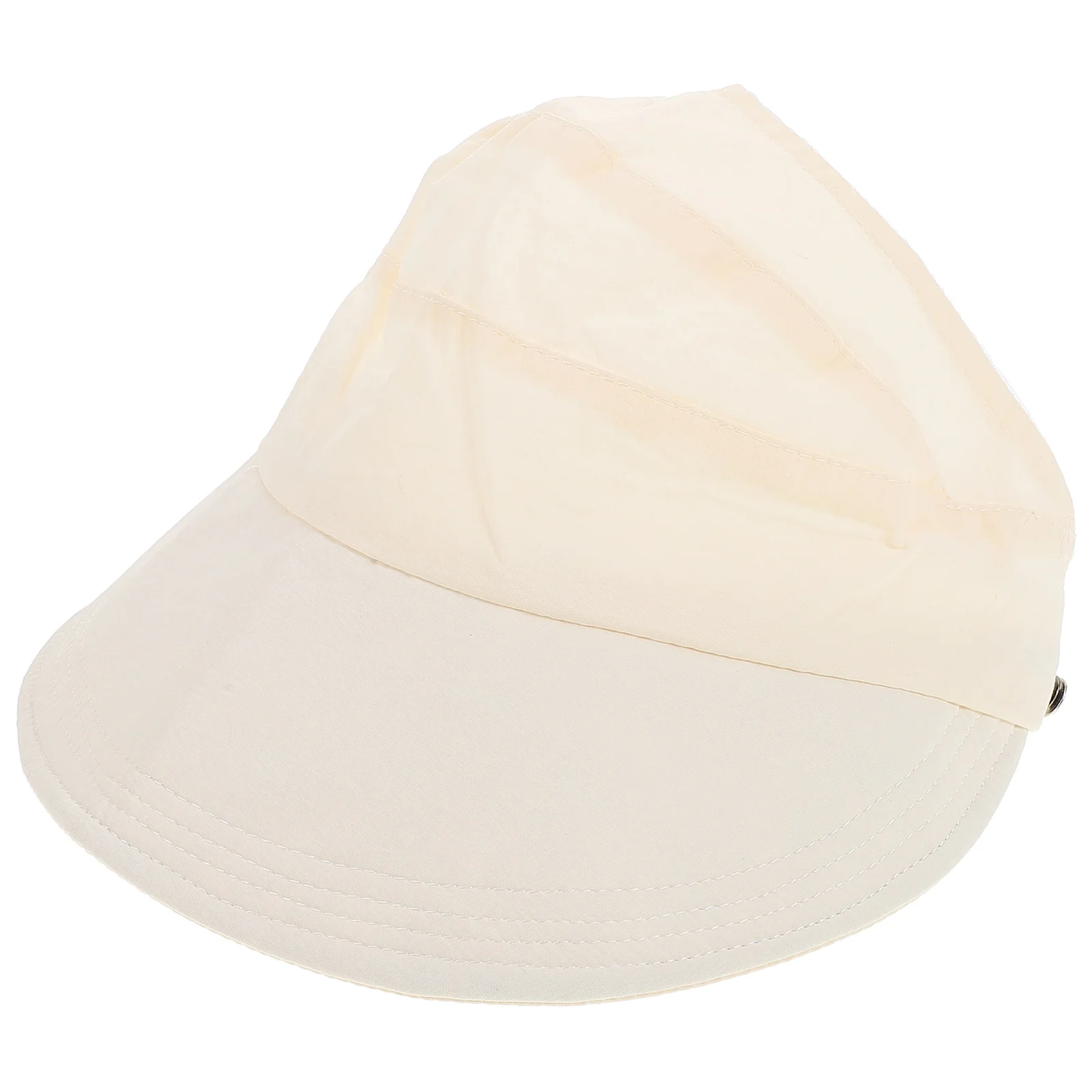 

Sun Protection Bucket Hat Lightweight Breathable Ponytail Cap Women Men Wide Brim Visor Hats Beach Travel Adjustable Size Fits