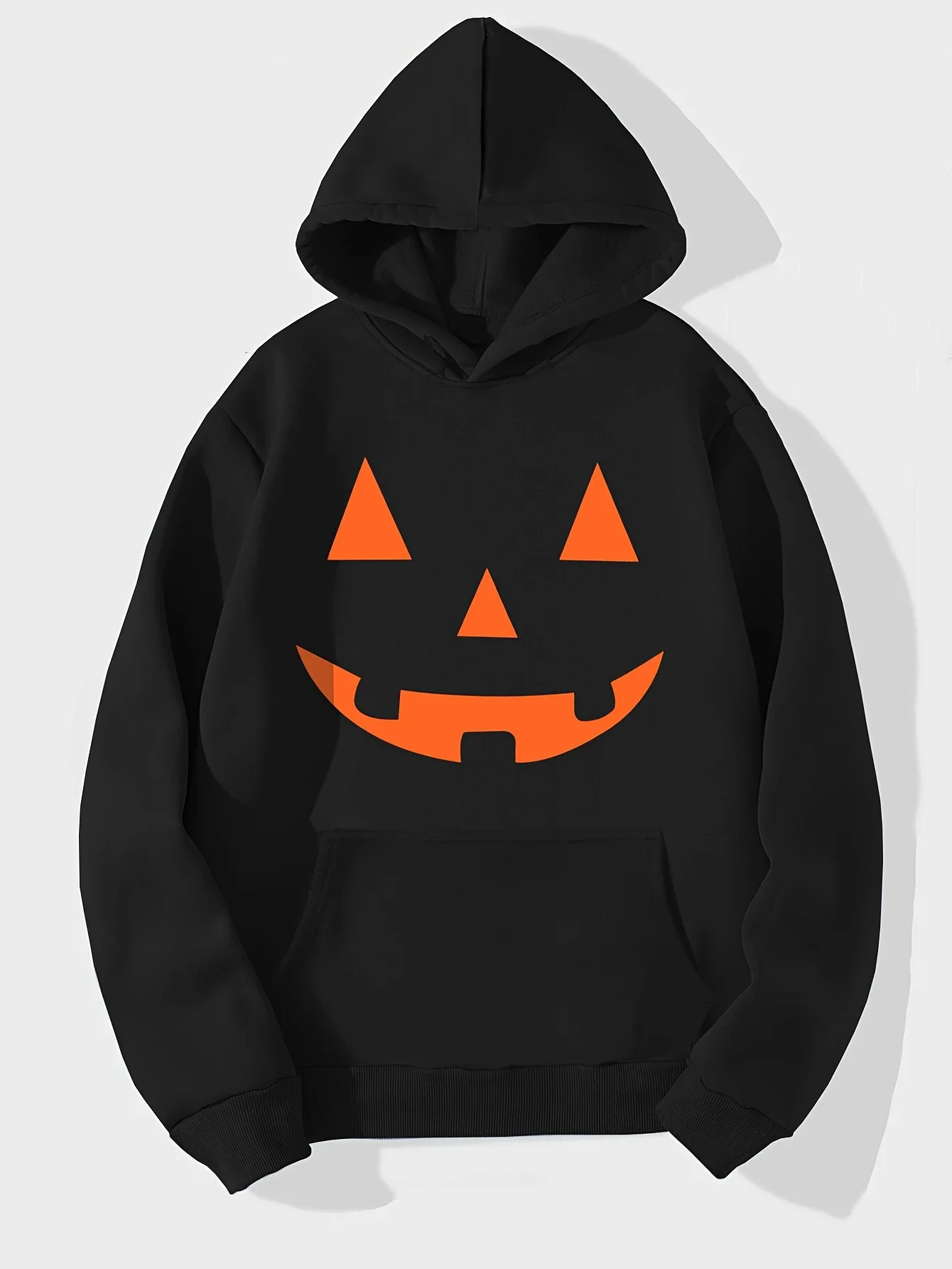 

Halloween Smile Pumpkin Print Men's Comfortable Hoodie Fashion Long Sleeve Hoodie Spring and Autumn Casual Neutral Top