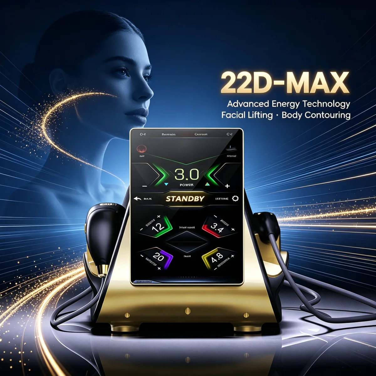 Professional the most popular beauty equipment machine the 22D MAX HIFU for face lifting slimming and fat reduction latest model