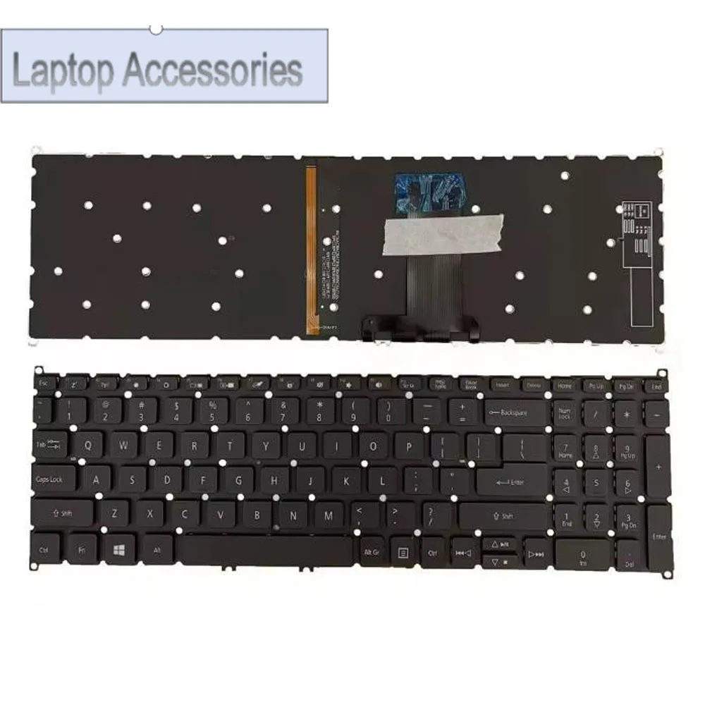 F (With end key/power button) Laptop No Backlit/Backlit Keyboard For ACER Spin 5 SP515-51N SP515-51N-51GH 59EE 51GN English US N