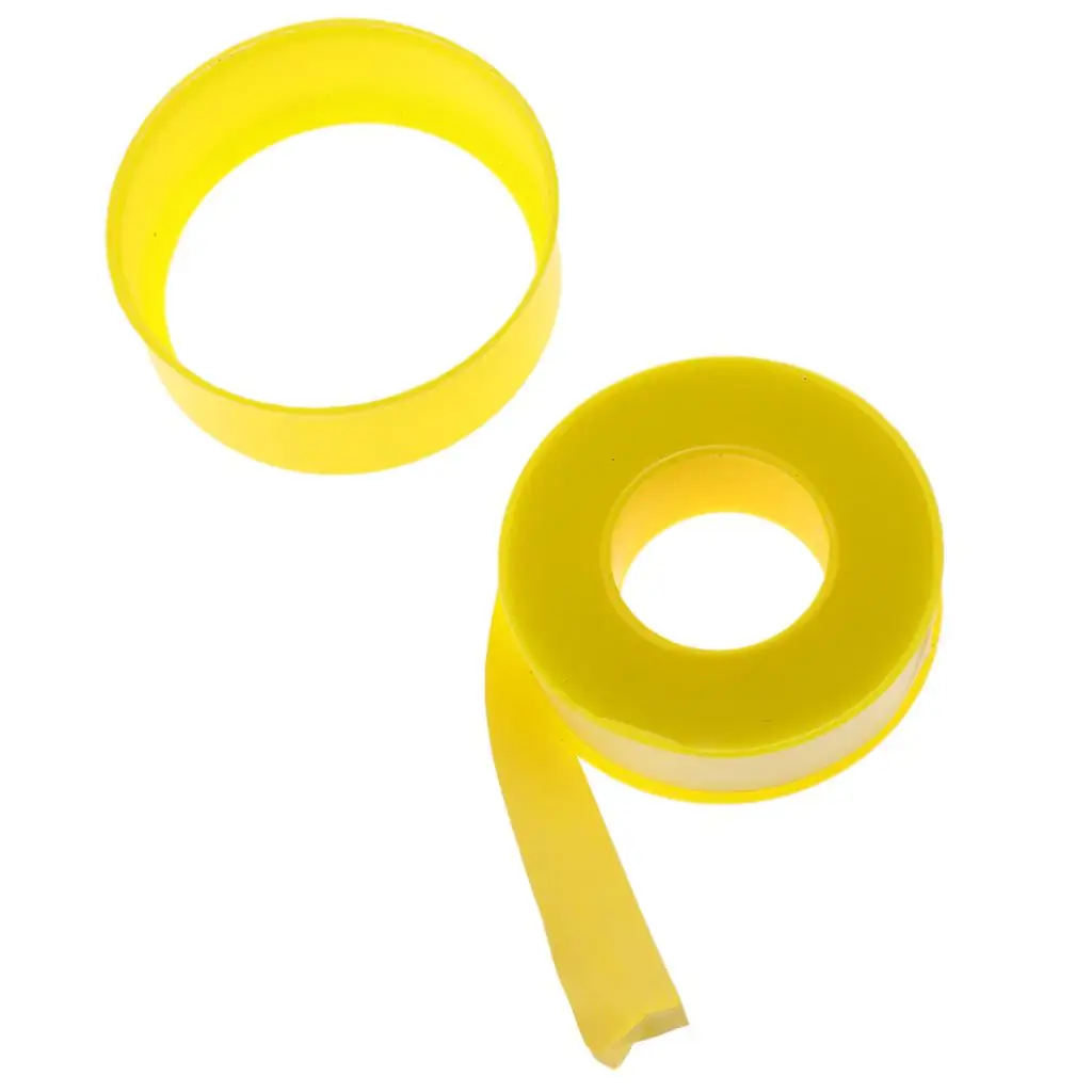 Yellow Thread PTFE Tape 12 Meter Gas Line Pipe Thread Tape Durable Sealing Strip for Kitchen Installations