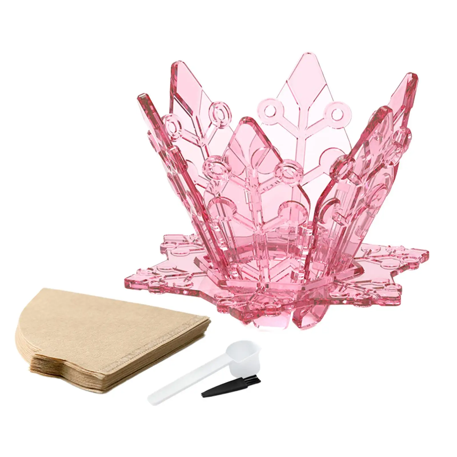 Copo de filtro de café com 40 filtros de papel para gotejador de café para escritório, piquenique