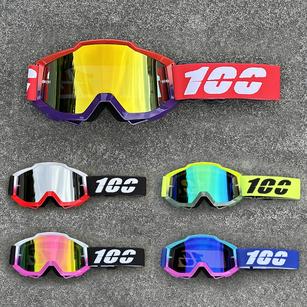 حار 100 دراجة نارية نظارات نظارات موتوكروس نظارات خوذة MX موتو الترابية دراجة ATV التزلج الرياضة في الهواء الطلق الزجاج سكوتر Googles قناع #1