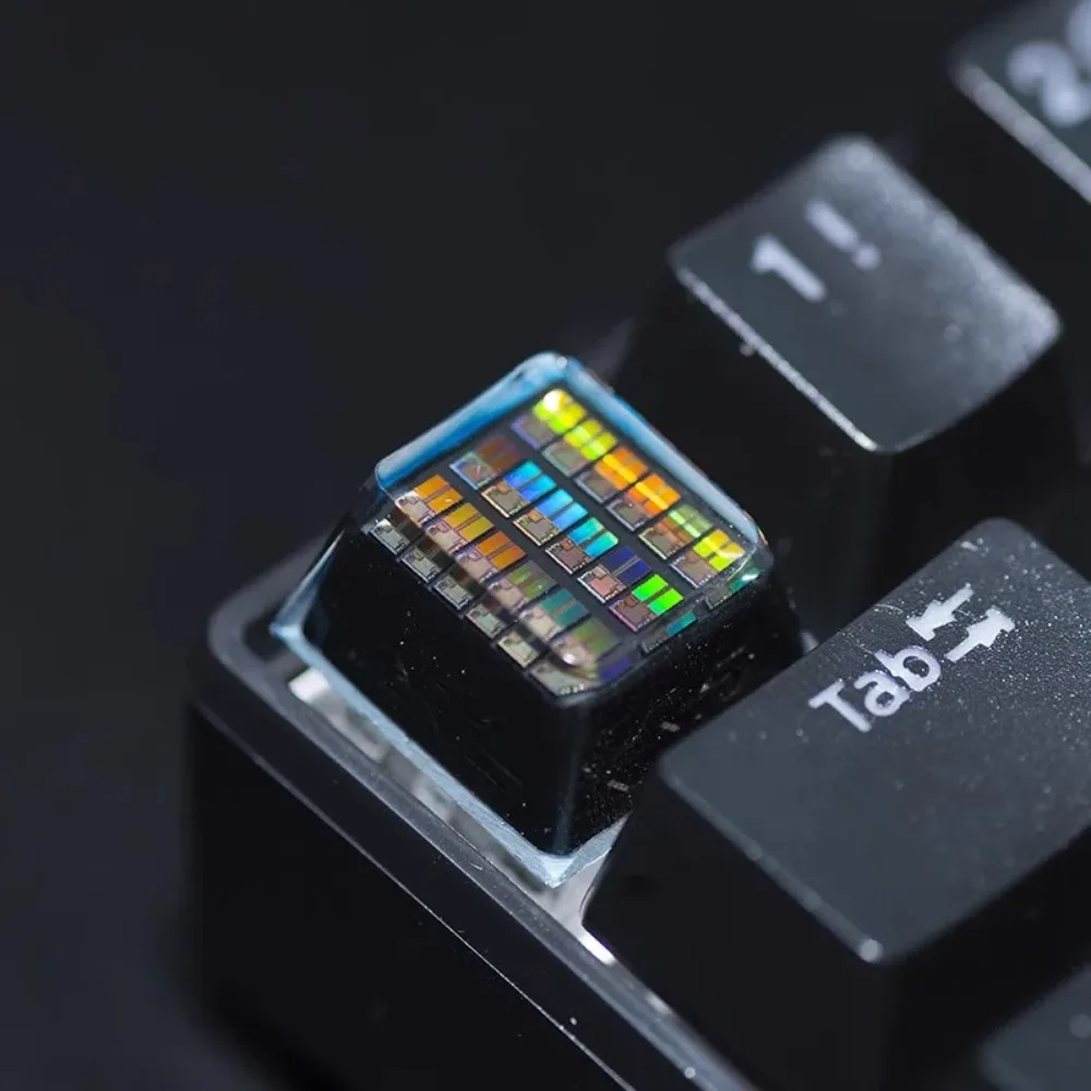 CMOS Chip Theme Tastenkappen Custom Cherry/OEM/SA ESC R4/R1 Artisan Key Caps Mechanische Tastatur Spielzubehör Resin Point Tastenkappen