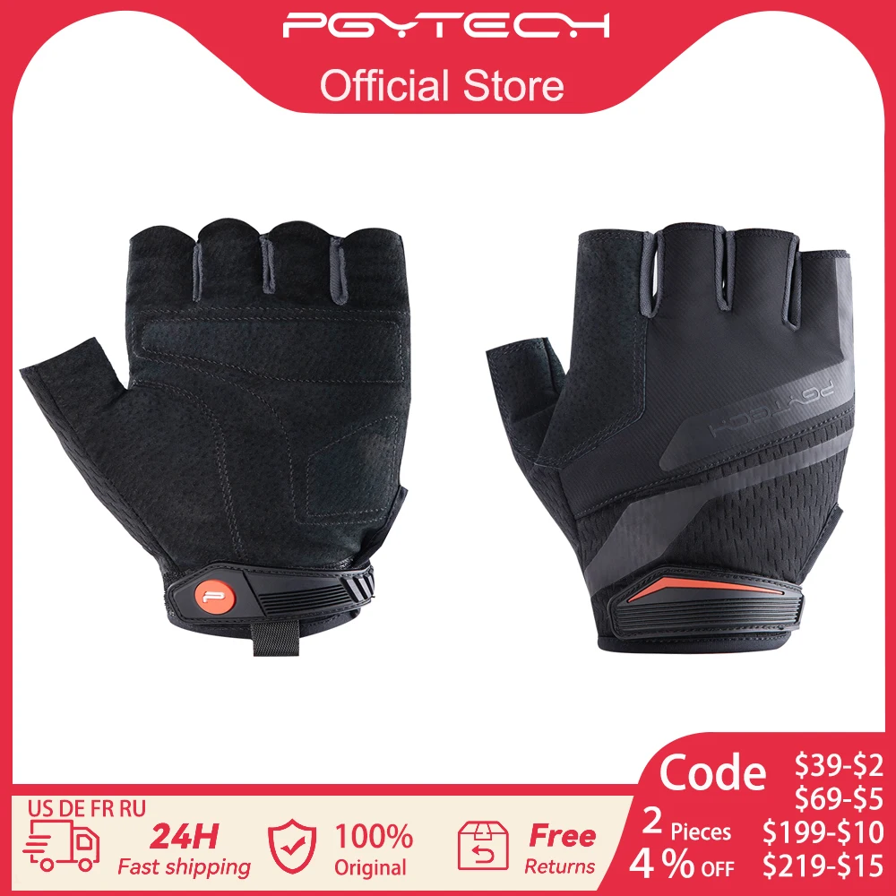 

PGYTECH Photography Gloves Fingerless Non-slip Durable Genuine Leather Polyester Fiber Material Suitale For photographer