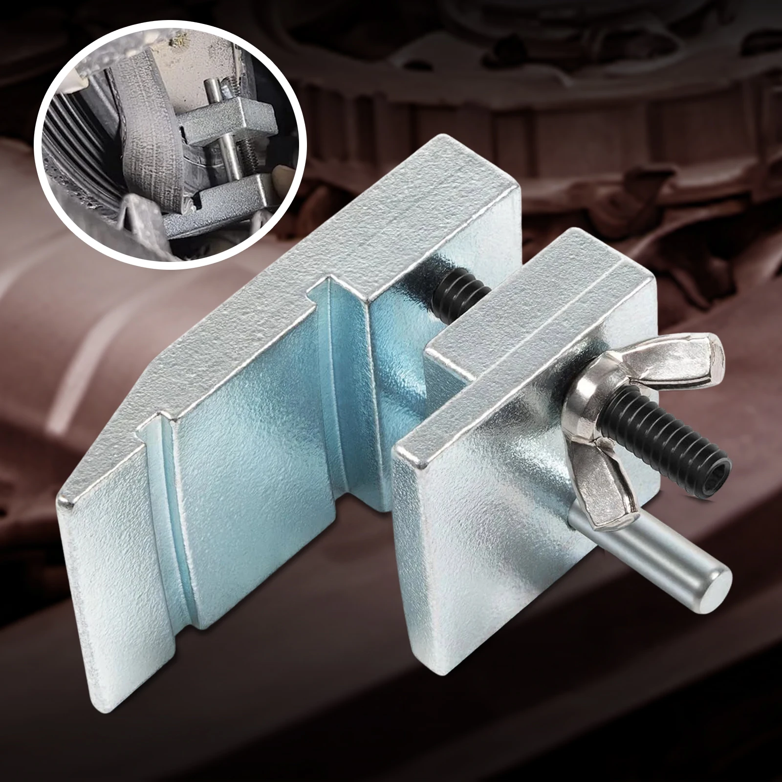 59350 جهاز تركيب الحزام المطاطي أداة تركيب الحزام العملي مثبت الحزام المريح للبكرات المزدوجة العميقة للغاية #3