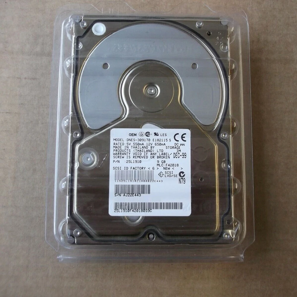 Imagem -06 - Disco Rígido 9gb 68pin 7200r Scsi para um Servidor Hdd Dnes309170 Trabalha Muito Bem de Alta Qualidade Rapidamente Livre o