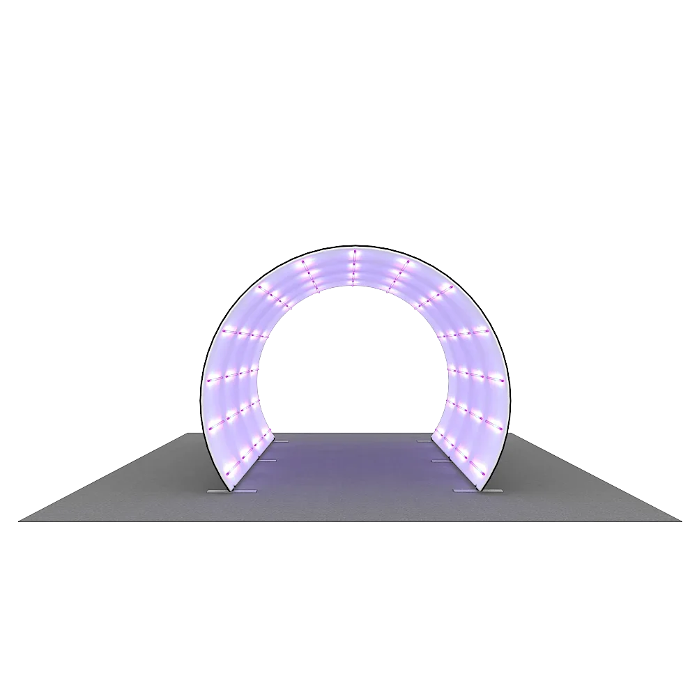 Custom Portable Aluminum Other Party Supply LED Backdrop Exhibition Tool Free Tunnel Arch Photo Booth