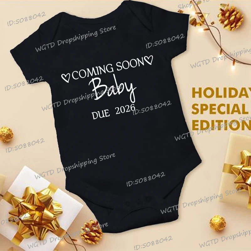 قريبا 2026 الوليد رومبير جديد القطن رومبير للرضع صبي فتاة إعلان الطفل مضحك ارتداءها الرضع بذلة وتتسابق