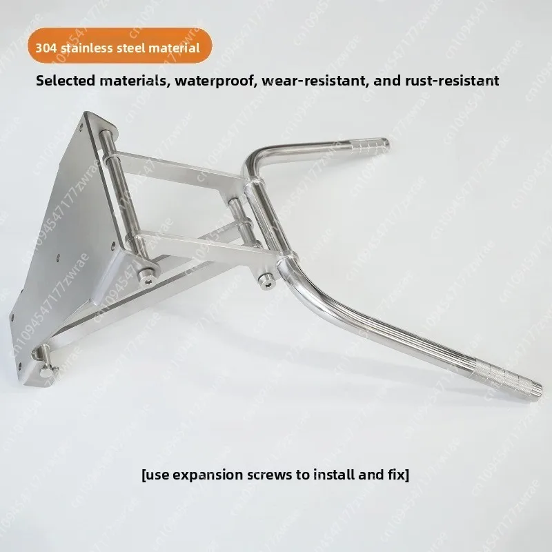 Stainless Steel Horizontal Bar Wall Hanging Collapsible Parallel Bar Pull-up Stretcher Home Fitness Equipment