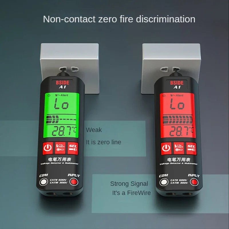 A1 Fully automatic multimeter, digital high-precision, multifunctional intelligent measuring pen, zero fire line breakpoint