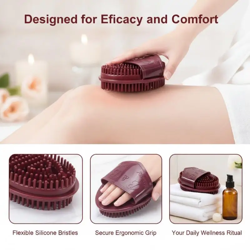 Body Massage Brush Meridians Brush Body Relaxation Slimming Reduce Fat Massage Brush For Back Leg Handheld Meridians Brush