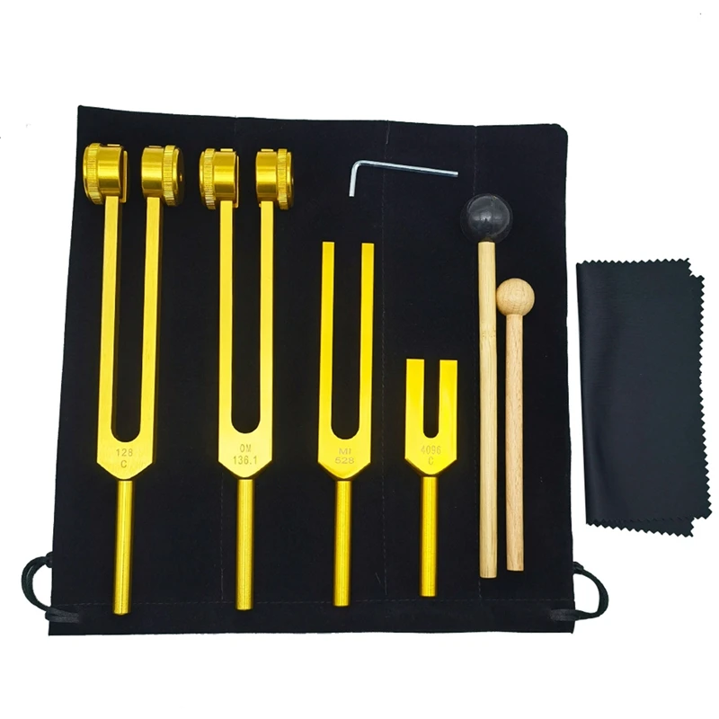 

4PCS Tuning Fork Set, Tuning Fork For Music Chakra, Sound Therapy, Keep Body, Mind And Spirit In Perfect Harmony 128C