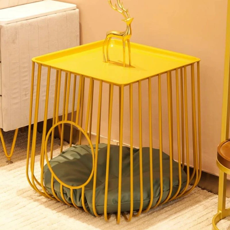 Design Center Coffee Tables Bedside Round Minimalist Toy Dog Cage Cat House Animals Wohnzimmer Tisch Living Room Furniture