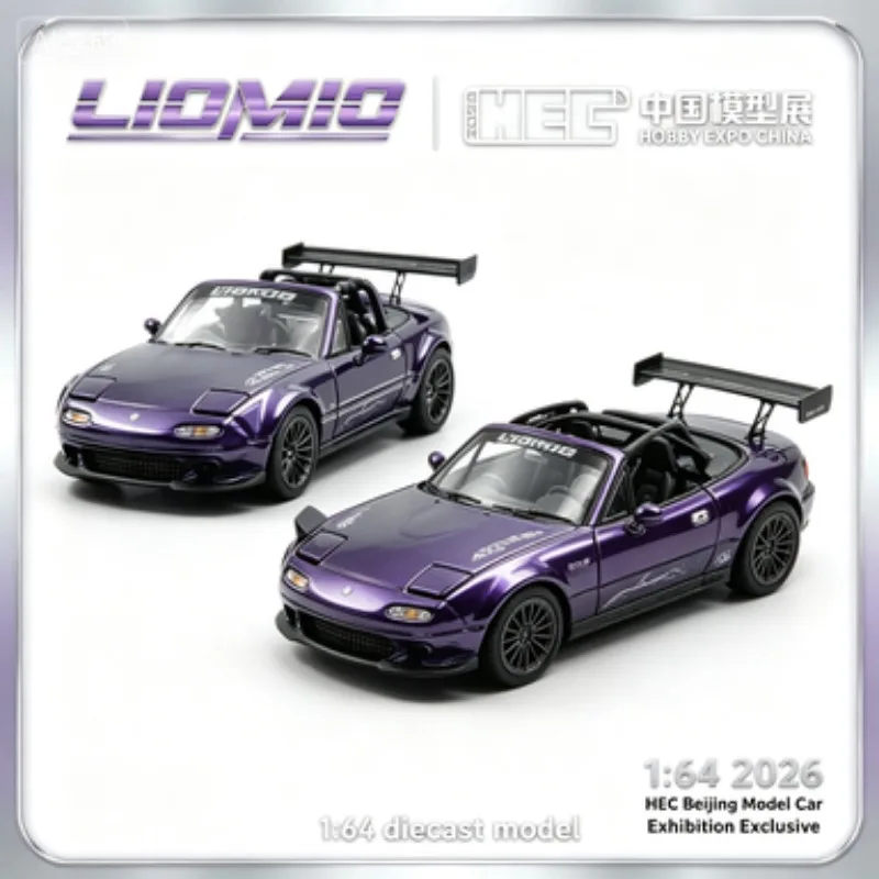 

LIOMIO 1:64 Mazda MX5, 2026 HEC Beijing Model Car Exhibition Exclusive,Cast Alloy Model Car, Adult Collection Display Piece.