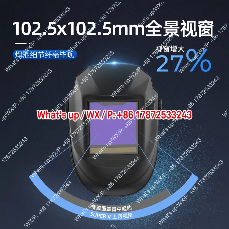 Masque de soudage photoélectrique intelligent 8000V, protection UV spéciale pour soudeur monté sur la tête