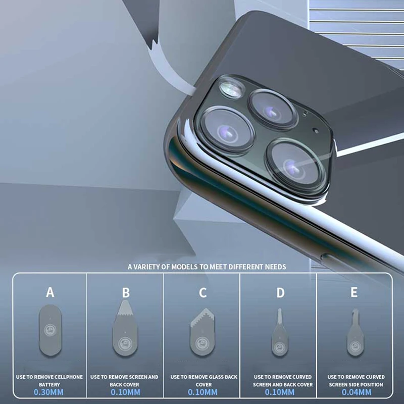 Meccanico S5 smontaggio batteria del telefono cellulare smontaggio pezzo schermo di vetro coperchio posteriore schermo curvo bordo strumento schermo dritto
