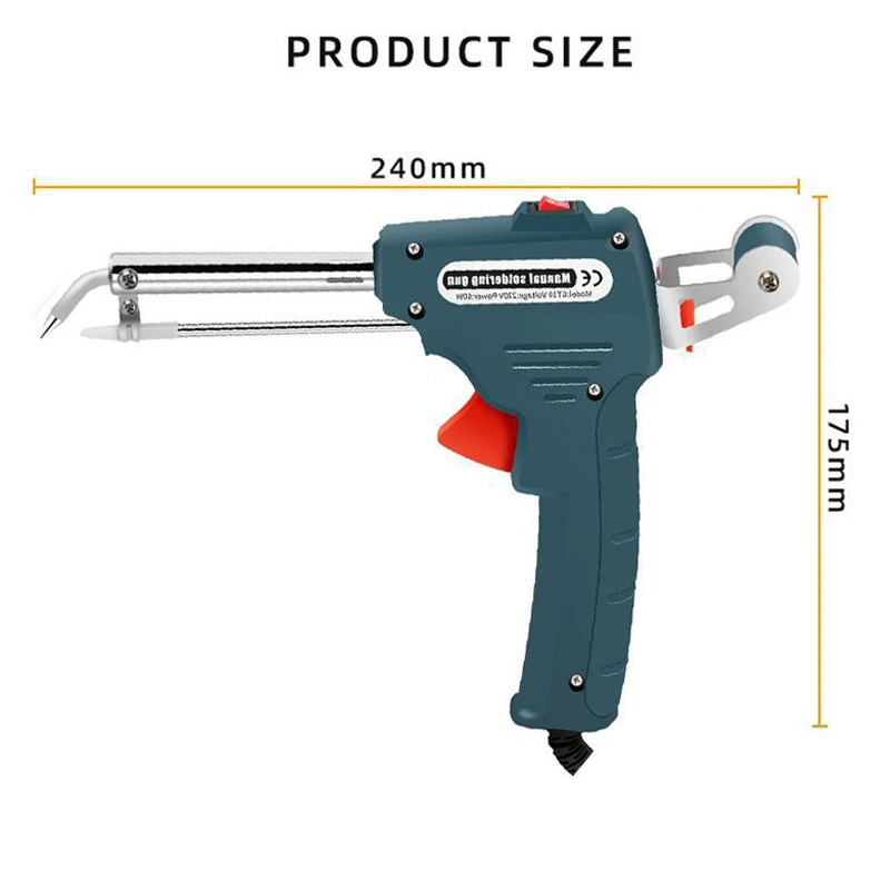 Imagem -02 - Máquina de Solda de Ferro de Solda Elétrico Hot Tin Gun Máquina Manual de Estanho Automático Kit de Ferramentas de Reparação de Aquecimento 60w