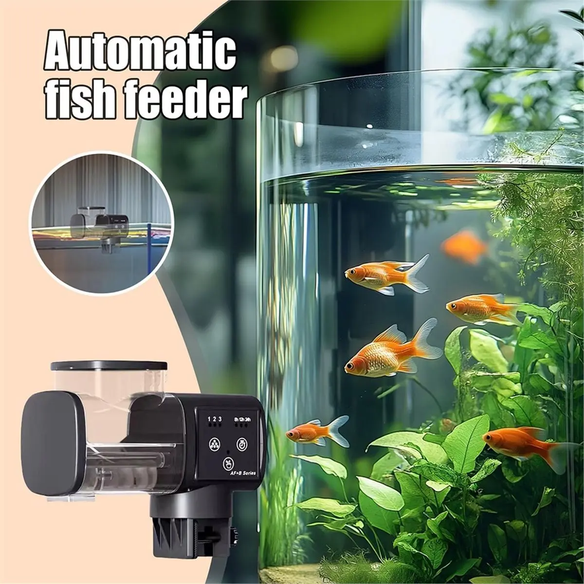 

НОВАЯ автоматическая умная кормушка для аквариума, перезаряжаемая конструкция, водонепроницаемый, точный контроль порций для рыбных черепах, овощного пруда
