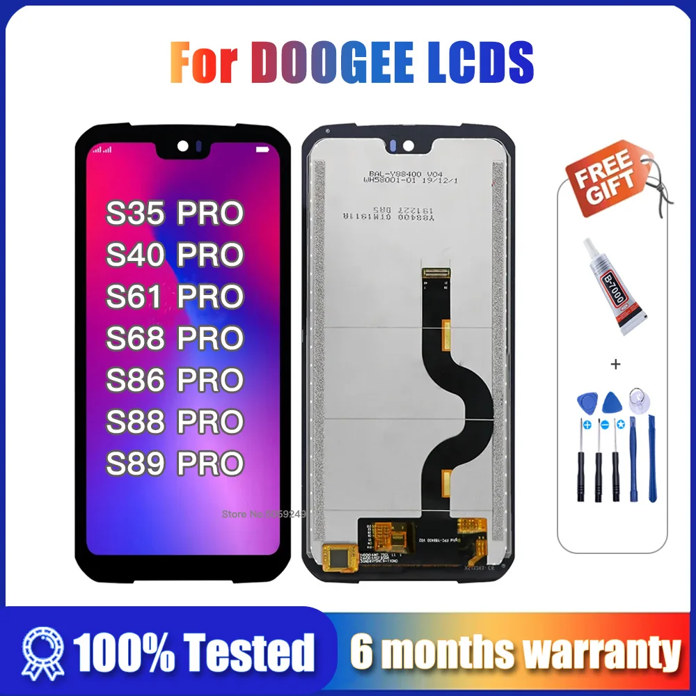 For DOOGEE LCD Original Display + Touch Screen Replacement For DOOGEE S68 S88 S89 S86 S55 S35 S80 S41 S40 S61 Pro LCD Assembly