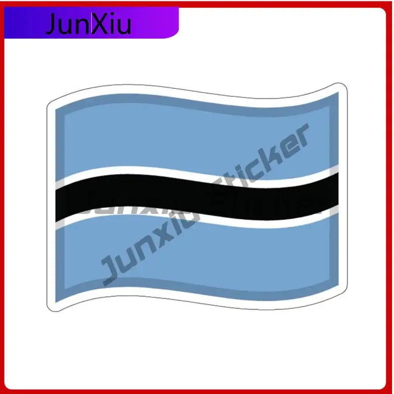 

Botswana Flag Sticker Exterior Accessories Decorations Windows Windshield Luggage Kayak Suv Gift Laptop Phone And Phone Case Pvc