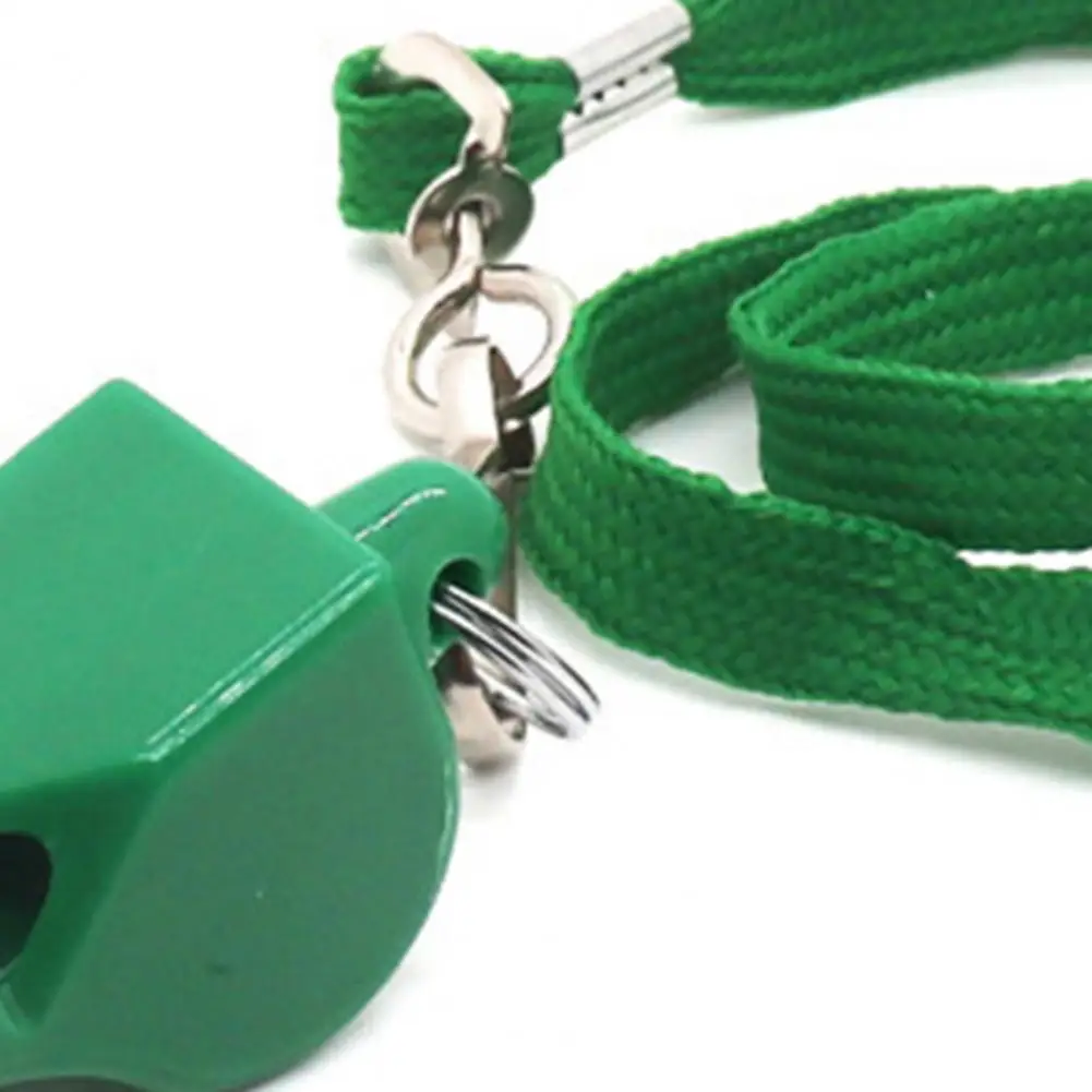 Peluit Olahraga Plastik dengan Tali dan Pegangan Mulut, Suara Nyaring dan Jernih untuk Pelatih, Wasit, Latihan, Berkemah