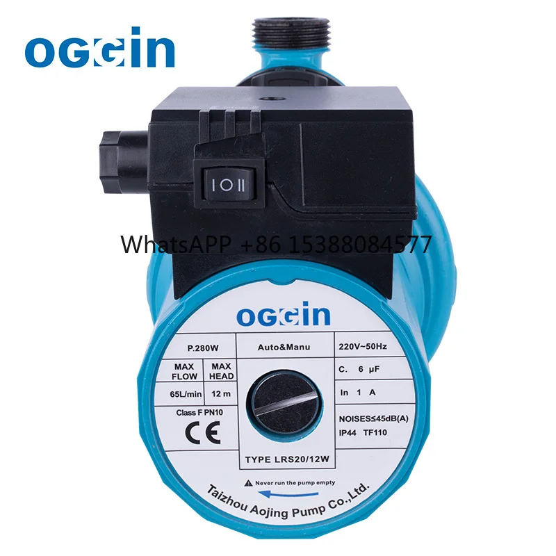 

Cold Water High Pressure Electric Recirculation Booster Pump Small Hot Water Automatic Circulation Pumps