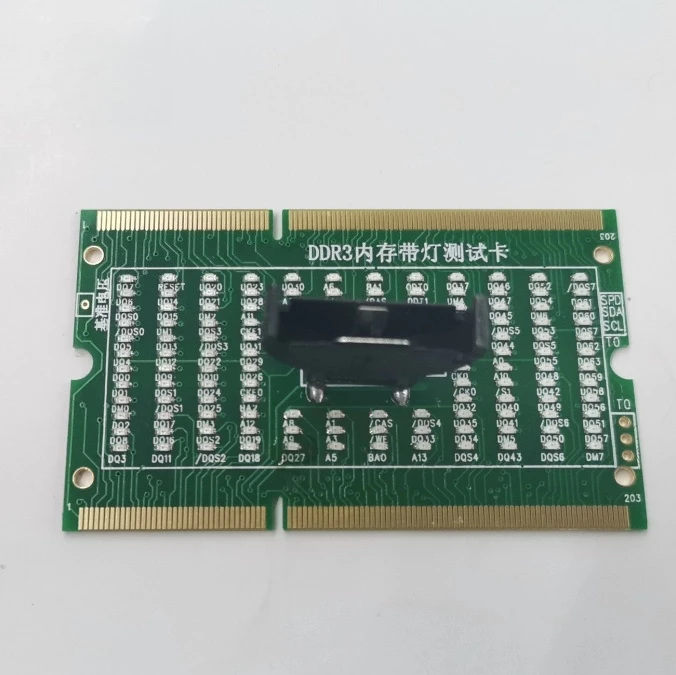 DDR3 Notebook Memory LED Test Board LaptopSocket Signal Troubleshooting Fixture For Mainboard Maintenance