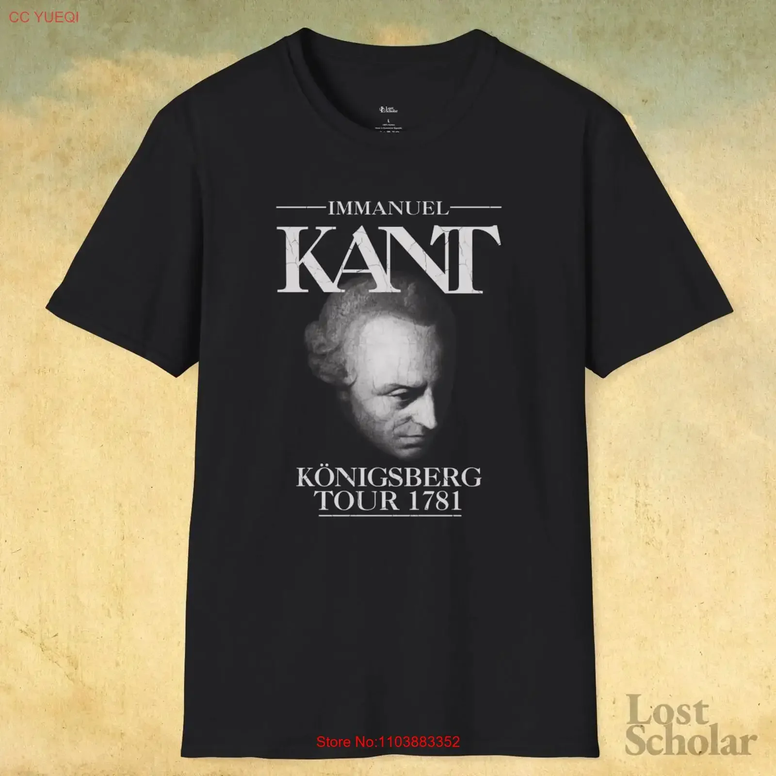 Kant Tour t-shirt philosophie allemande PHD étudiant Vintage groupe Merch Alt académique drôle cadeau de remise des diplômes professeur universitaire unisexe