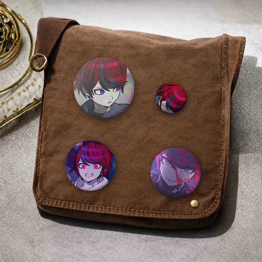 ThE- HundrE-d LinE- TakuM-i SuM-ino Badges Round Creative Pin Brooch Badge Bag Decor Accessories Fans Collect Friends Gifts
