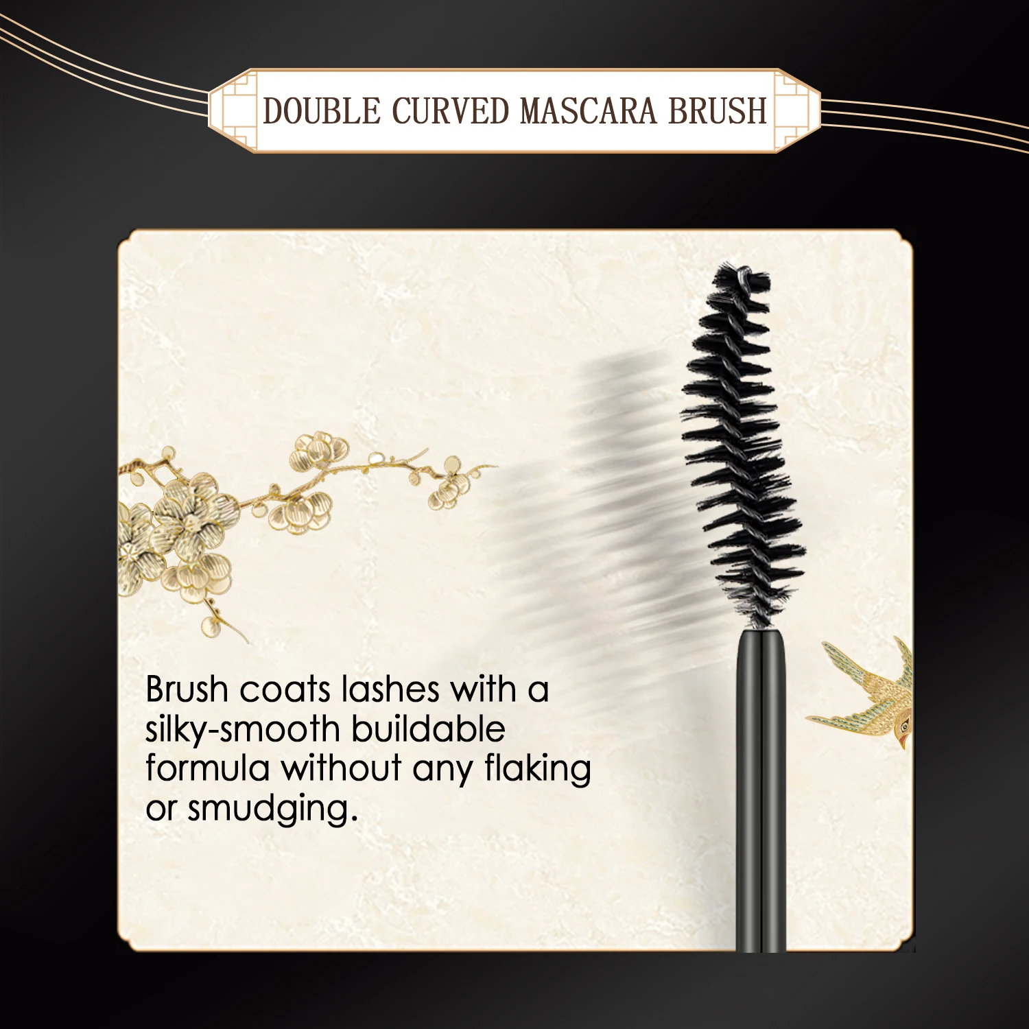 CATKIN Mascara Black, Volumizing & Lengthening Waterproof Nourish Eyelash Mascara, Create Longer and Thicker Looking Lashes