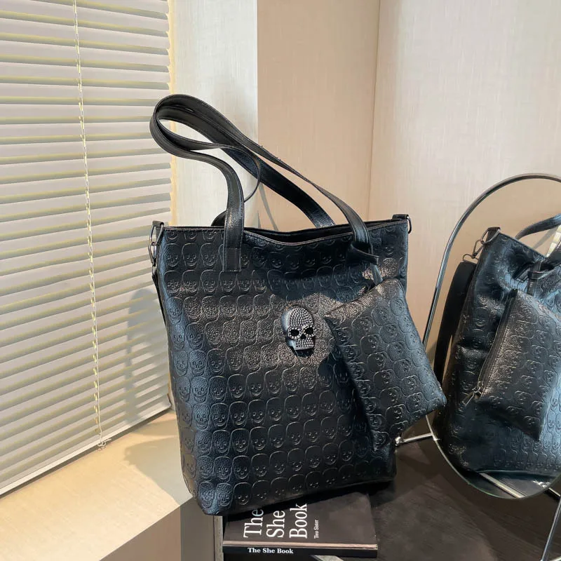 

Новая европейская и американская ретро-сумка на плечо с тиснением черепа, сумка через плечо, повседневная большая сумка, женские сумки на плечо, сумка-мессенджер C047