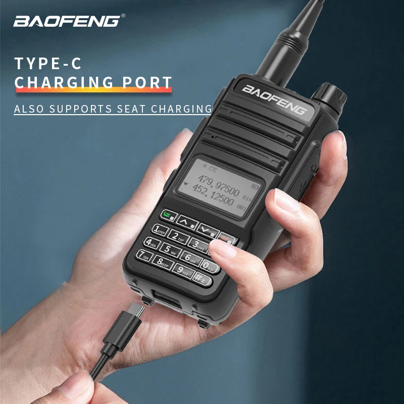 Baofeng-walkie-talkie de mano RD-K5 Max, banda de aire antiinterferencias, 108-136 Mhz, 5W, 5-10KM, Uhf, Vhf, Radio bidireccional