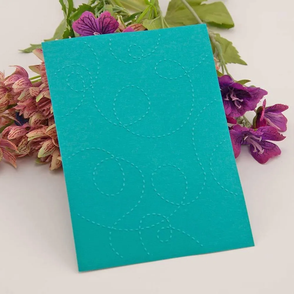 Plastic Embossing Folder Reusable Lightweight DIY Embossing Template Durable Flexible Embossing Press Clamp Art Creation