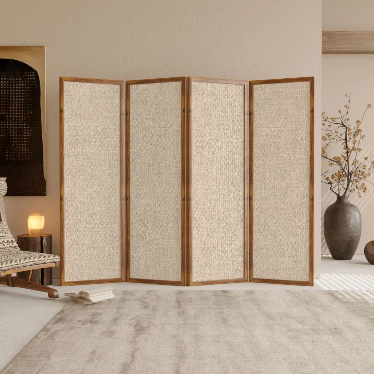 YFY screen partition living room Japanese entry entrance simple office partition wall room home retro folding screen